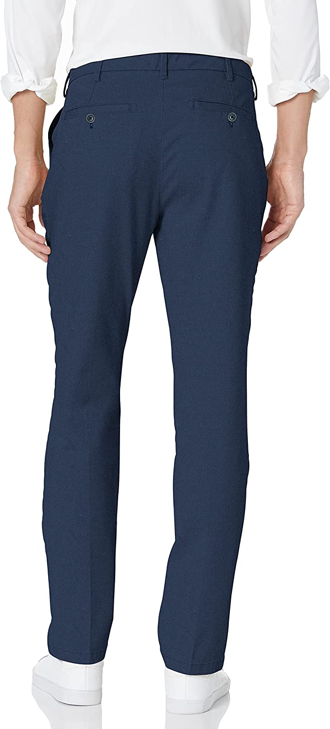 IZOD Men's Saltwater Stretch Flat Front Straight Fit Chino Pant 
