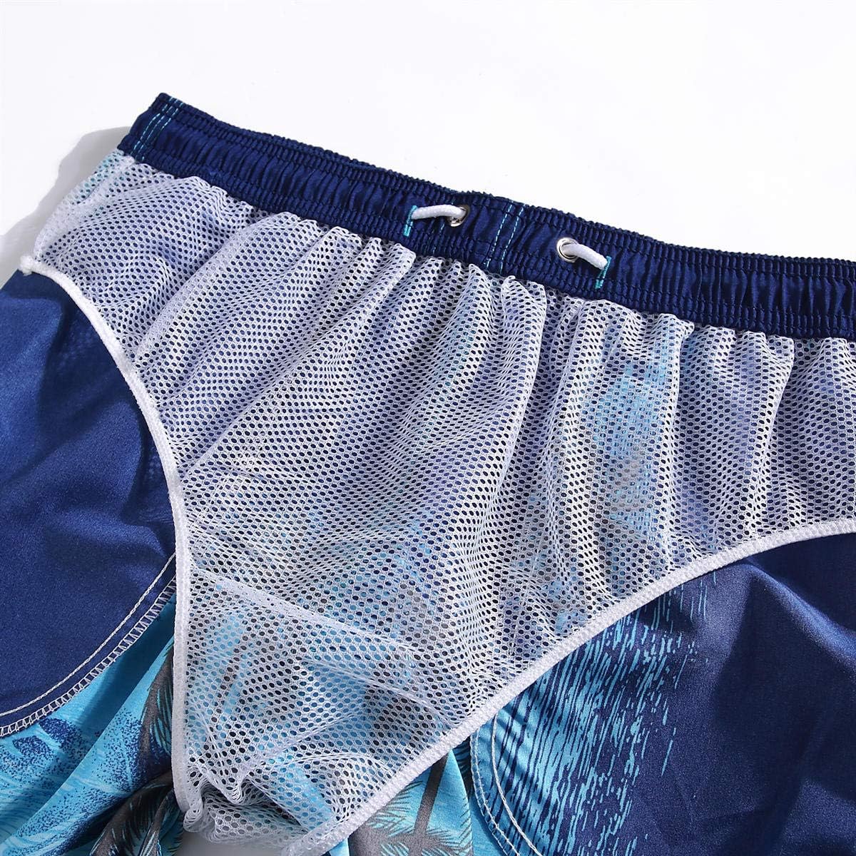 beautyin Boy's Swim Trunks Toddler Printed Swim Shorts Kids Quick Dry Beachwear 
