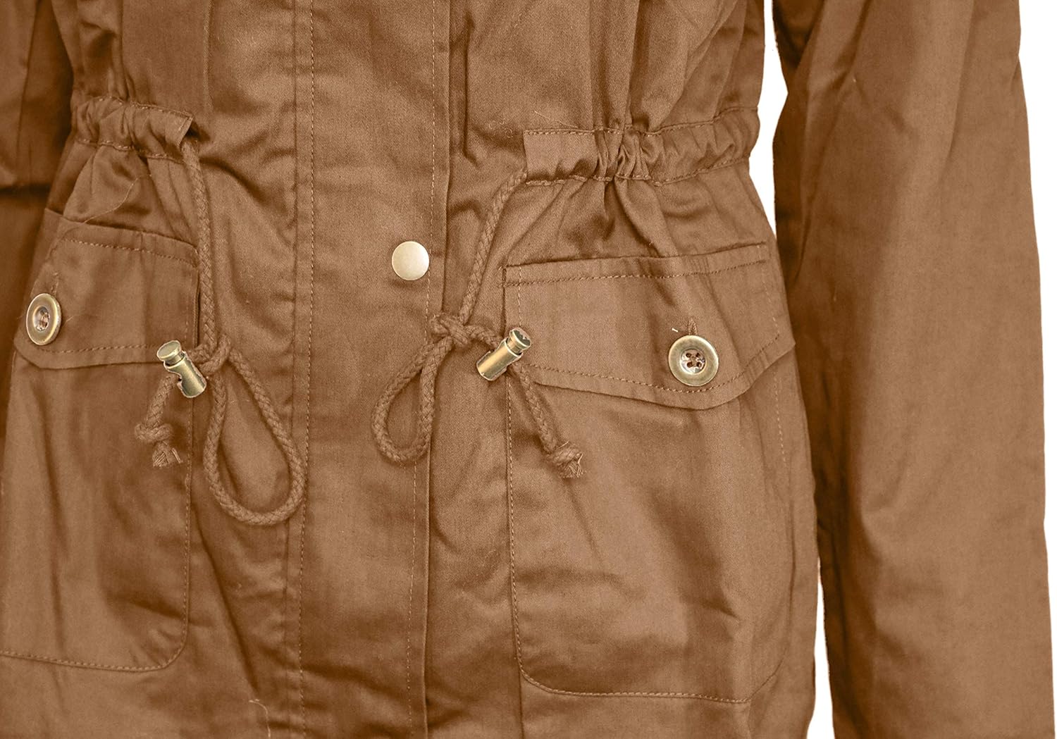 OLLIE ARNES Women's Quilted or Inner Fur Lined Sherpa Anorak Down Parka Jacket 