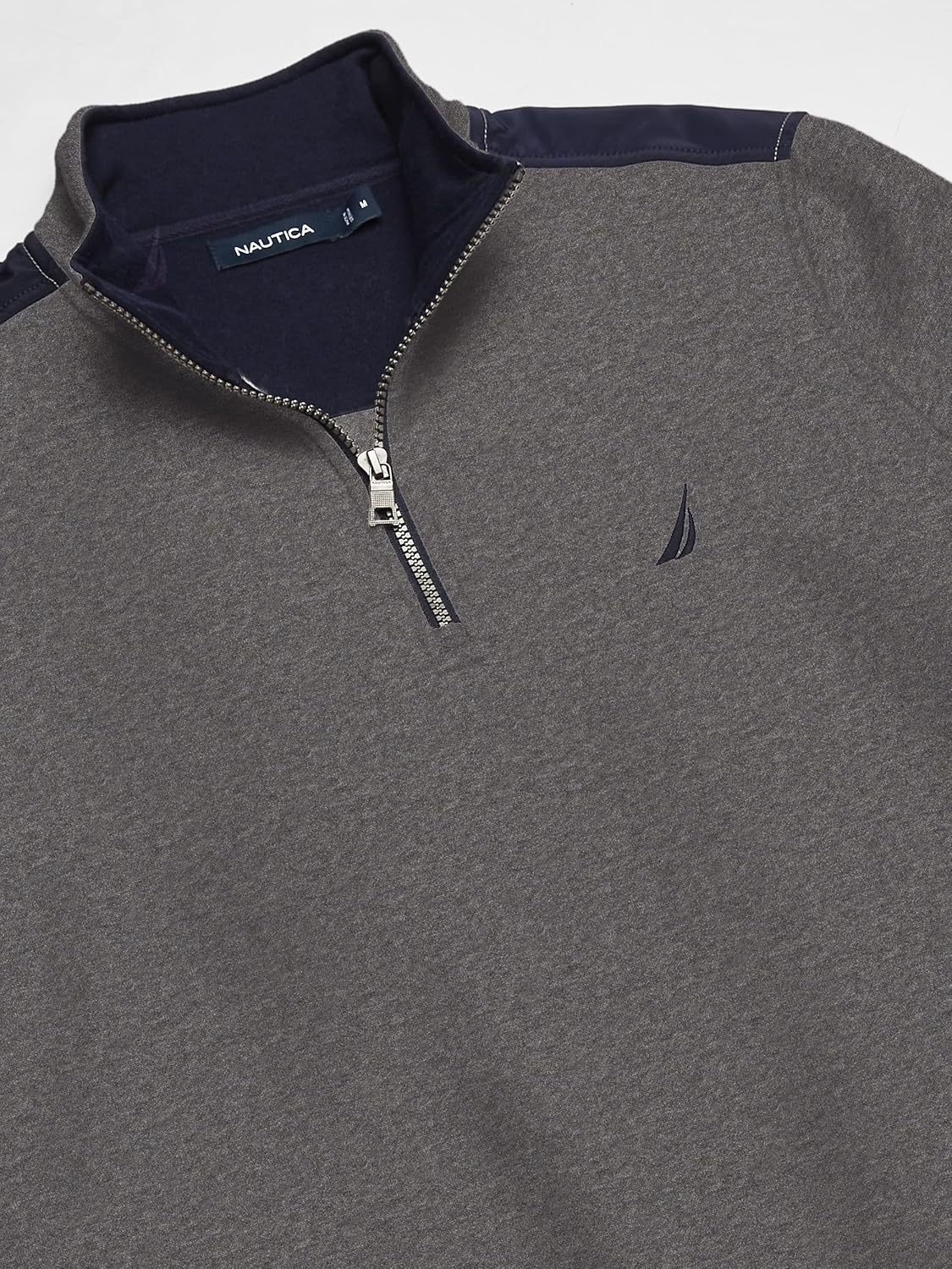 Nautica Men's Solid 1/4 Zip Fleece Sweatshirt Nautica Men's Solid 1/4 Zip Fleece Sweatshirt