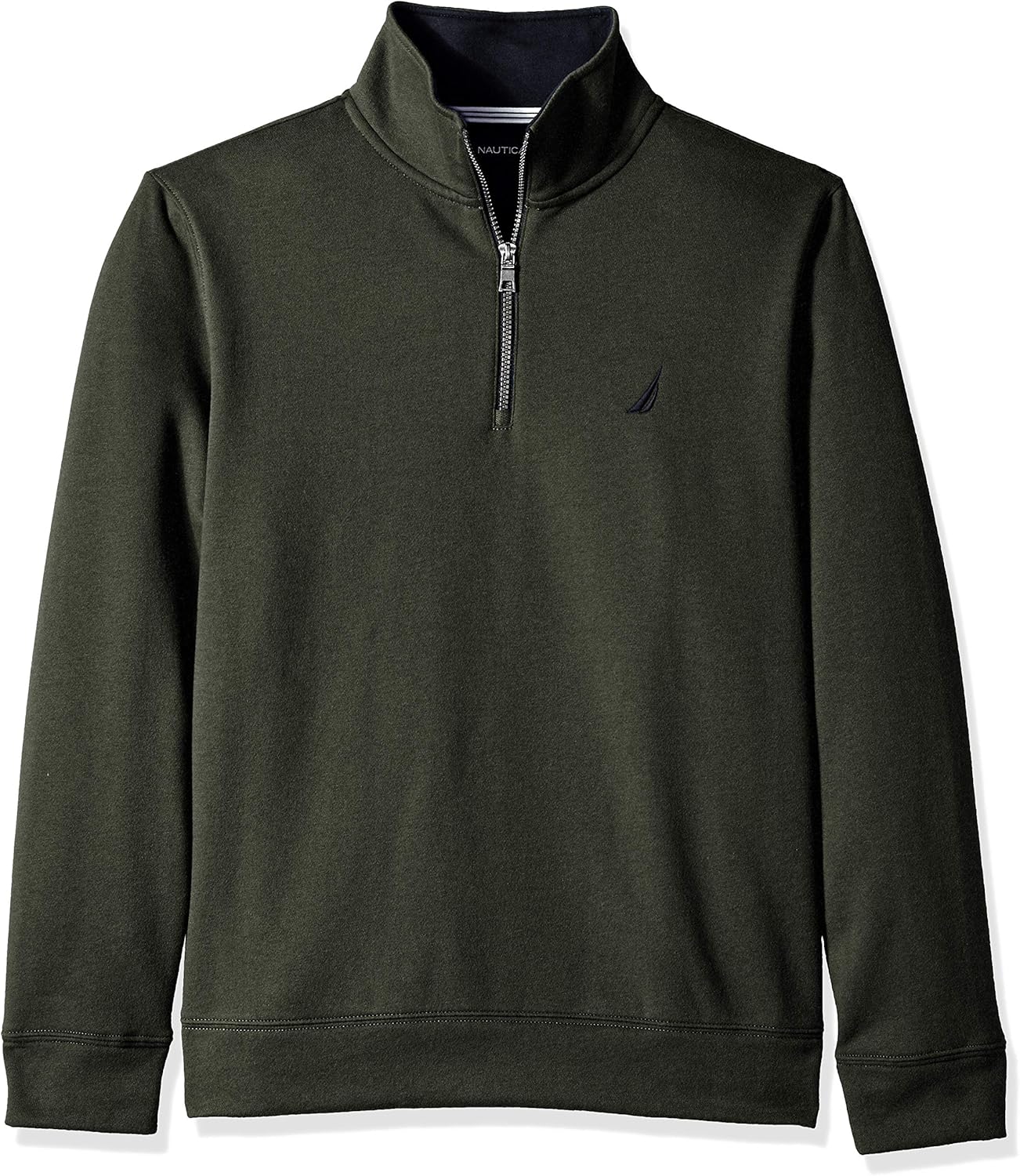 Nautica Men's Solid 1/4 Zip Fleece Sweatshirt Nautica Men's Solid 1/4 Zip Fleece Sweatshirt