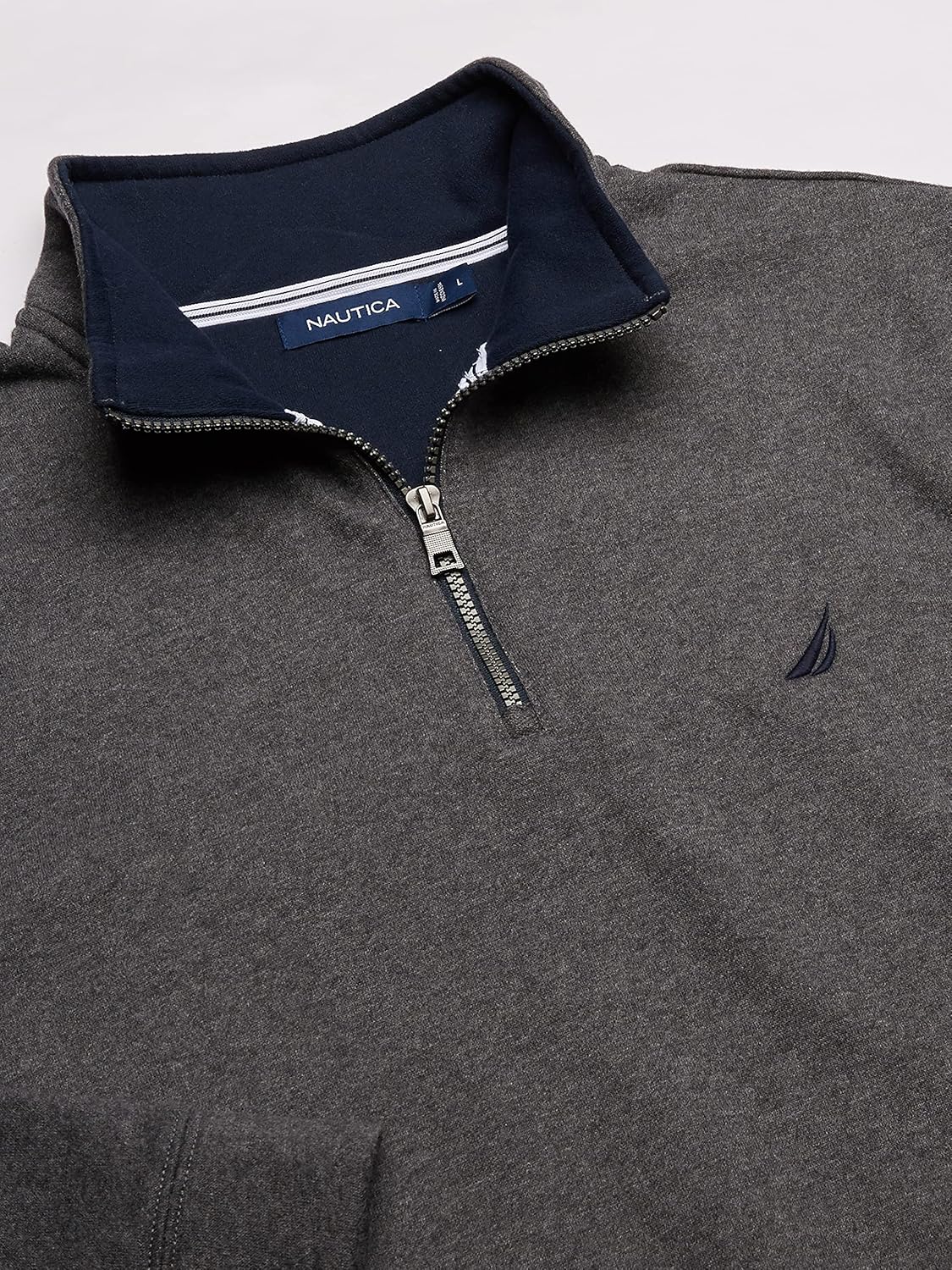 Nautica Men's Solid 1/4 Zip Fleece Sweatshirt Nautica Men's Solid 1/4 Zip Fleece Sweatshirt