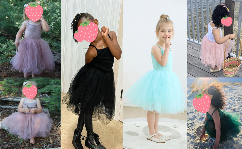 BGIRNUK Baby Girls Tutu Dress Sleeveless Toddler Princess Tulle Sundress 