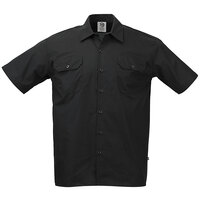 Natural Uniforms Men's Kitchen Basic Cook Shirt Short Sleeve White 
