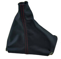Autoguru E Brake Boot PVC Leather Made for Honda Prelude 97-01 Black Red Stitch 